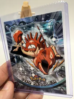 Kingler #99 Topps TV Animation Edition Blue Logo Non Holo Pokemon Card - LP - Image 3