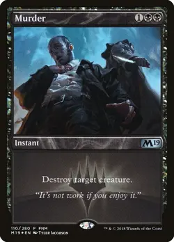 Murder - Core Set 2019 Promos | Foil | MTG Card - Image 1