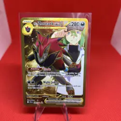 Pokemon TCG Journey Together N's Zoroark EX Gold Hyper Rare 189/159 Rare Card - Image 1