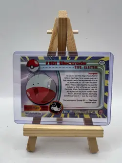 Electrode #101 Topps TV Animation Edition Blue Logo Non Holo Pokemon Card - LP - Image 2