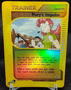 Mary's Impulse 142/165 Expedition Base Set Reverse Holo Pokemon Card #PA3 - Image 2