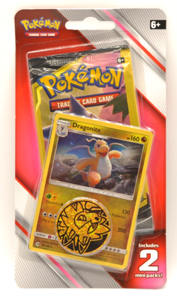 Pokemon 2019 Team Up - Sun And Moon Blister - (2) 3 Card Mini Booster Pack Coin - Image 1
