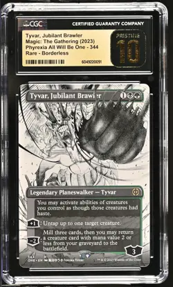 TYVAR, JUBILANT BRAWLER Phyrexia One Borderless Manga Rare CGC Pristine 10 MTG - Image 1