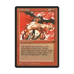 WOTC MtG Legends Italian Land's Edge (Italian) (R) NM - Image 1