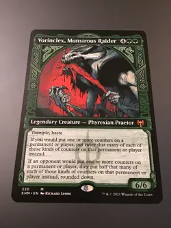 MTG Kaldheim #320 Showcase Vorinclex, Monstrous Raider NM - Image 1