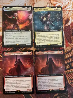 MTG Final Fantasy Commander Foil Borderless Extended Art Collection - Image 1