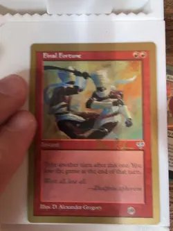 Final Fortune MTG Gold Border WC 1998 - Image 1