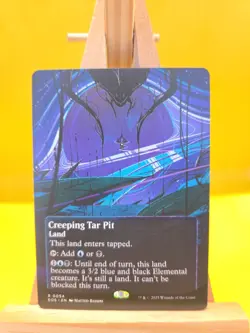 MTG Edge of Eternities - Creeping Tar Pit Borderless - EOS 54 - Mint - Image 1