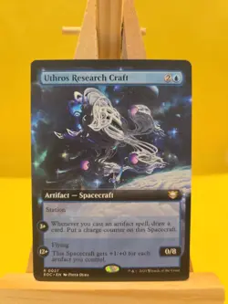 MTG Edge of Eternities - Uthros Research Craft Extended Art - EOC 27 - Mint - Image 1