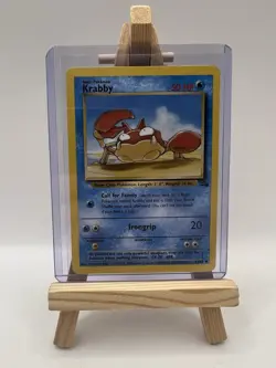 Krabby 51/62 Fossil Set Uncommon Pokemon Card Unlimited 1999 NM - Image 1
