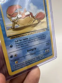 Krabby 51/62 Fossil Set Uncommon Pokemon Card Unlimited 1999 NM - Image 4