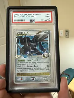 POKEMON PLATINUM BASE DIALGA LV X #122 ULTRA RARE PSA 9 MINT - Image 1