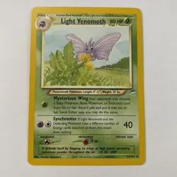 2002 Pokemon Neo - Destiny Light Venomoth #53 Light Play - Image 1