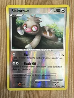Slakoth - 95/127 - Common - Reverse Holo HP English Pokemon Platinum - Image 1