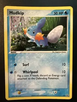 Pokemon - Mudkip - 018 Holo Black Star Promo LP - Image 1