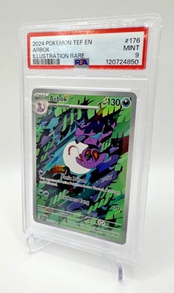 2024 POKEMON TEF EN-TEMPORAL FORCES ILLUSTRATION RARE #176 ARBOK PSA 9 - Image 1