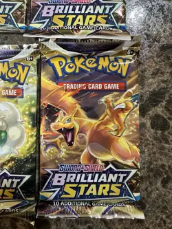 POKEMON TCG! 12x SWSH Brilliant Stars BOOSTER PACK SEALED BRAND NEW - Image 1