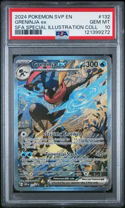 PSA 10 Pokemon Greninja ex 132 Shrouded Fable Promo SVP EN - Image 1