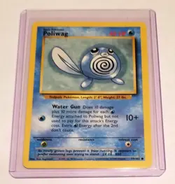 Poliwag 59/102 - Base Set Unlimited - Pokemon Card - Vintage - Near Mint - 1999 - Image 1