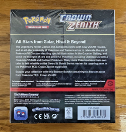 Pokemon TCG: Sword & Shield - Crown Zenith Booster Bundle Box! 6 Packs, Sealed! - Image 2