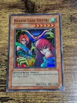 Yugioh Harpie Lady Sisters MRD-E009 Super Rare Unlimited Edition NM - Image 1