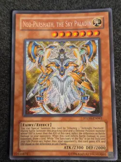 Yugioh! LP Neo-Parshath, the Sky Paladin - STON-EN061 - Secret Rare - Unl - Image 1