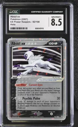 CGC 8.5 Absol ex 2007 EX Power Keepers 92/108 Holo Pokemon Card psa - Image 1
