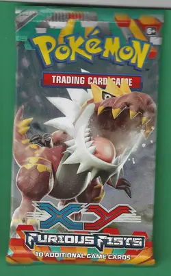 Pokemon "Furious Fists" 10-Card Sealed Booster Pack (Tyrantrum) X1 - Image 1