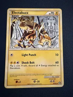 Electabuzz 33/102 HGSS triumphant non Holo uncommon Pokemon Card LP/NM - Image 1