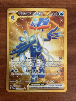 Pokemon Quaquaval EX Hyper Rare Holo Card 273/193SV02 Paldea Evolved - Image 1