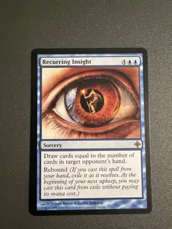 Recurring Insight Rise of the Eldrazi MP Blue Rare MAGIC MTG CARD - Image 1