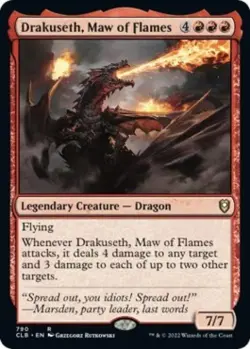 Drakuseth, Maw of Flames - Light Play MTG - Image 1