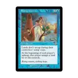 WOTC MtG Nemesis Rising Waters (R) (Foil) EX - Image 1