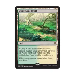 WOTC MtG Khans of Tarkir Windswept Heath (R) (Foil) NM - Image 1