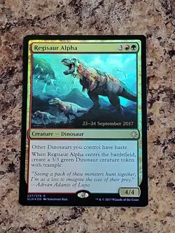 MTG FOIL Regisaur Alpha - Ixalan #227 Prerelease Promo NM Unplayed Commander - Image 1