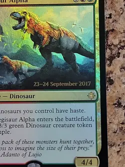 MTG FOIL Regisaur Alpha - Ixalan #227 Prerelease Promo NM Unplayed Commander - Image 3