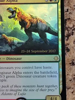 MTG FOIL Regisaur Alpha - Ixalan #227 Prerelease Promo NM Unplayed Commander - Image 4