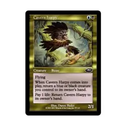 WOTC MtG Planeshift Cavern Harpy (C) (Foil) EX - Image 1