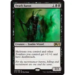 mtg magic 2019 m19 death baron ENGLISH baron de la mort - Image 1