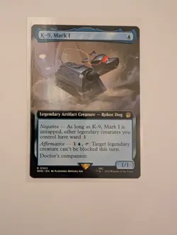 MtG Doctor Who K-9, Mark 1 Extended Art Magic Gathering R 0362 - Image 1