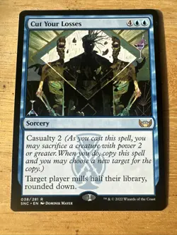 MTG Cut Your Losses - [SNC] Streets of New Capenna #38 RARE - Near Mint Regular - Image 1