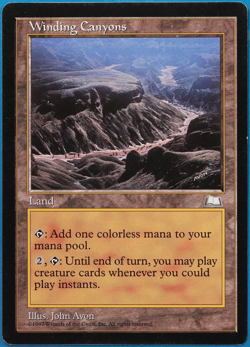 Winding Canyons Weatherlight PLD (Reserved List MTG Magic Card) 501030 ABUGames - Image 1