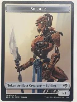 MTG TCG - Soldier 009/012 Token BRO - LP To NM (Free Shipping $5+) - Image 1