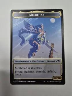 Mechtitan Token Kamigawa: Neon Dynasty Regular Magic The Gathering Mtg - Image 1