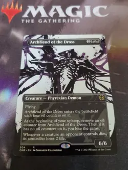 Mtg. Archfiend of the Dross. Showcase. Phyrexia: All Will Be One. Pack Fresh - Image 1