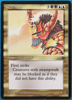 Ur-Drago Legends PLD (Rare Reserved List MTG Magic Card) (501023) ABUGames - Image 1
