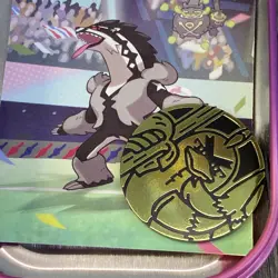 Pokemon TCG Galar Power Mini Tin Obstagoon H21 Cosmic Eclipse TIN ONLY NO CARDS 820650807404 - Image 4