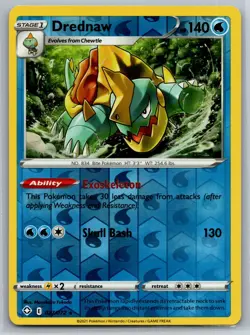 NM Drednaw 027/072 Shining Fates Reverse Holo Pokemon 2021 - Image 1