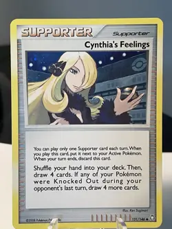 Cynthia's Feelings 131/146 Legends Awakened Pokemon Card Holo Promo Exclusive LP - Image 1