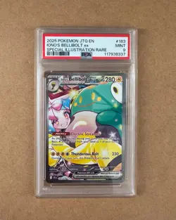 2025 POKEMON JTG EN IONO'S BELLIBOLT ex ILLUSTRATION RARE PSA #183 MINT 9 - Image 1